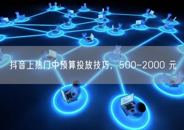 抖音上热门中预算投放技巧，500-2000 元