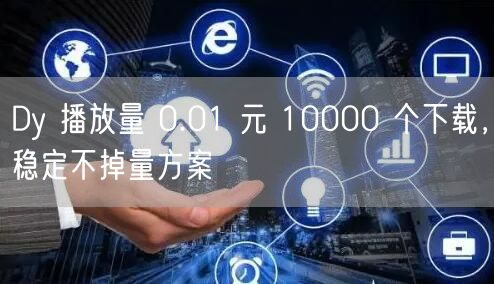 Dy 播放量 0.01 元 10000 个下载，稳定不掉量方