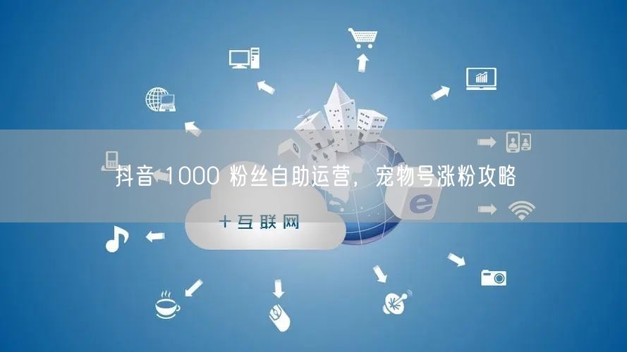 抖音 1000 粉丝自助运营，宠物号涨粉攻略