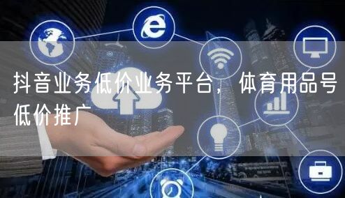 抖音业务低价业务平台，体育用品号低价推广
