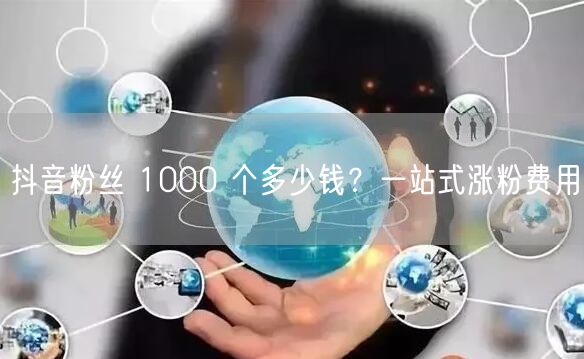 抖音粉丝 1000 个多少钱？一站式涨粉费用