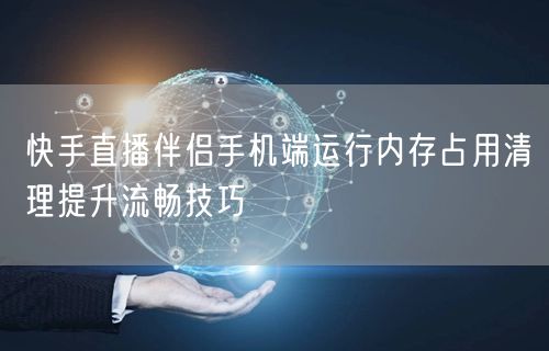 快手直播伴侣手机端运行内存占用清理提升流畅技巧