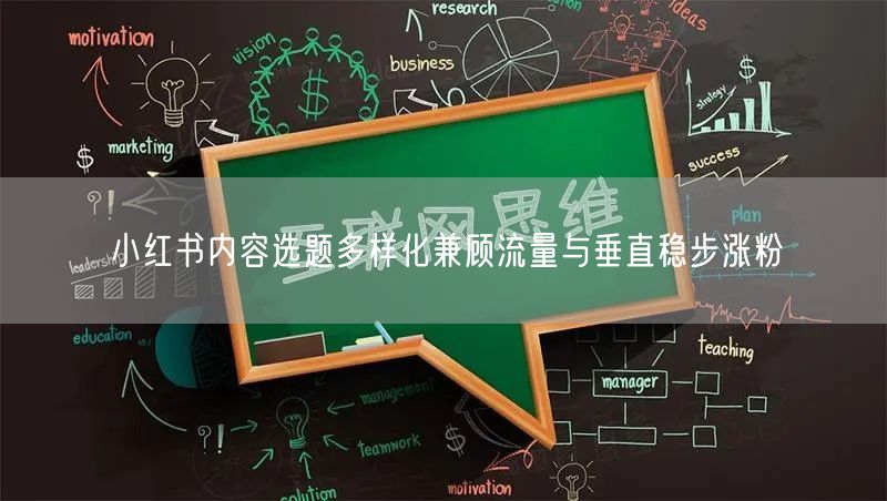 小红书内容选题多样化兼顾流量与垂直稳步涨粉