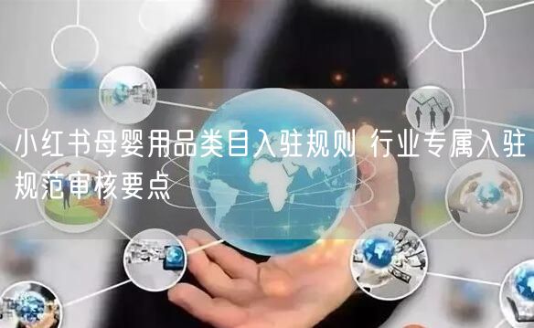 小红书母婴用品类目入驻规则 行业专属入驻规范审核要点