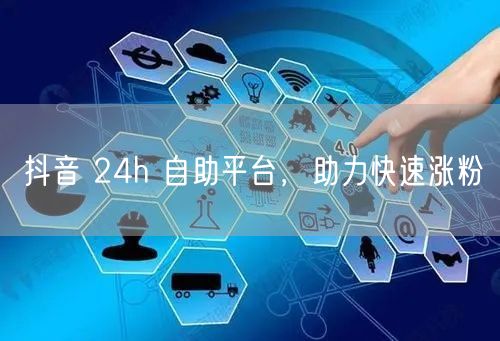 抖音 24h 自助平台，助力快速涨粉