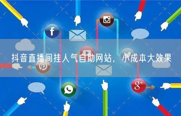 抖音直播间挂人气自助网站，小成本大效果